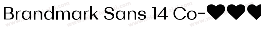 Brandmark Sans 14 Co字体转换